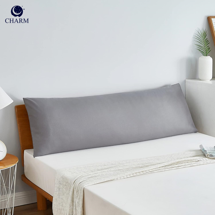 CHARM ปลอกหมอน BODY สี DARK GREY  ขนาด 16 X 42 นิ้ว_4